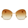 Eugene - Women's Trendy Oversized Pantone Lens Sunglasses