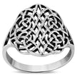 Round Large Light Plain Celtic Silver Ring