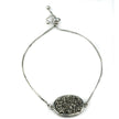 Ariana Grand bracelet Druzy en argent