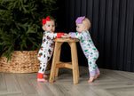 Tree-Mendous Christmas - Red - Long Sleeve Zipper Sleep Romper