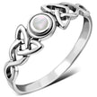 Celtic Trinity Silver Mother of Pearl Ring