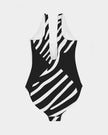 Maillot de bain une pièce graphique Zebra pour femme