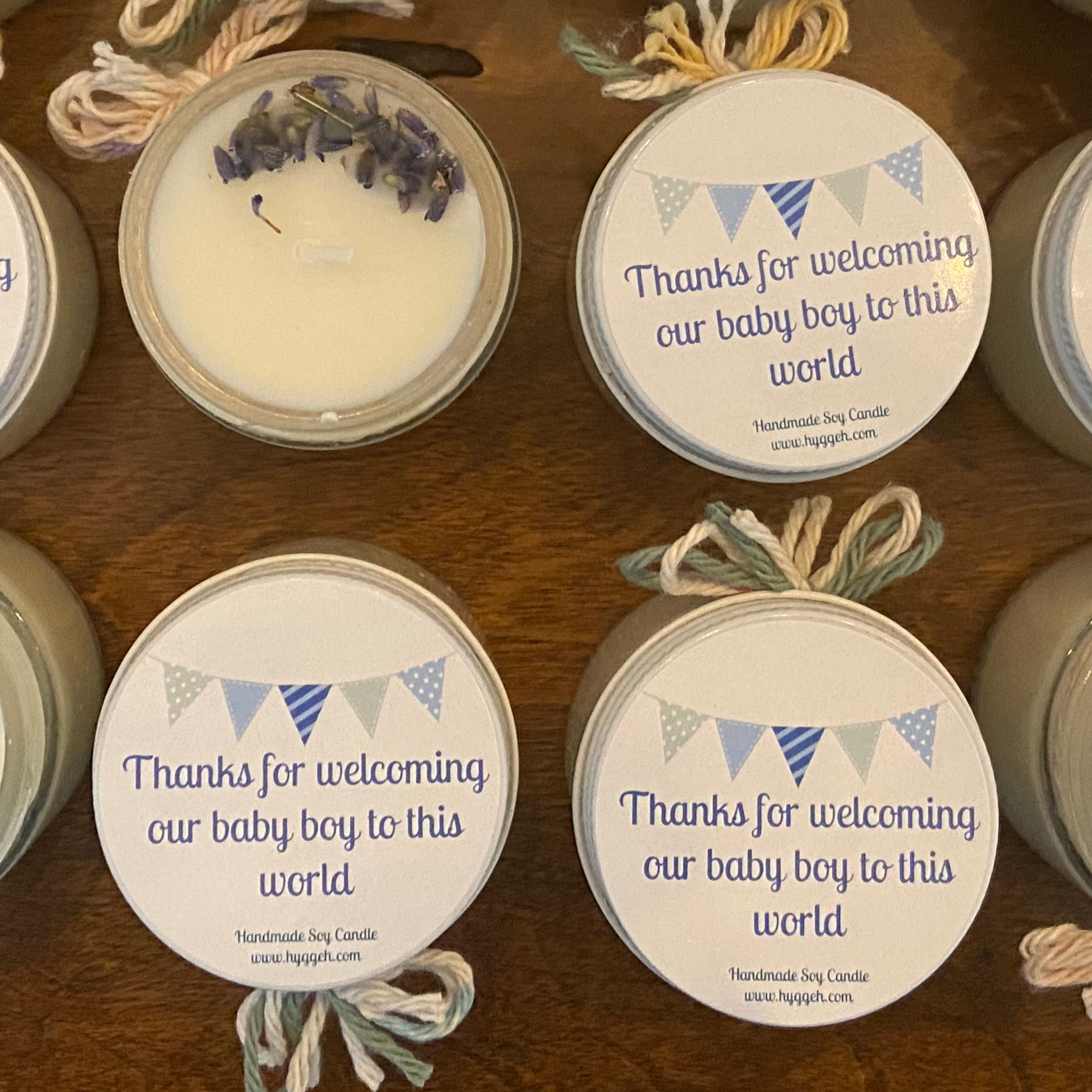 Baby Shower Giveaway Candle