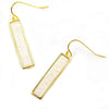 Bethany Druzy Bar Earrings in Gold