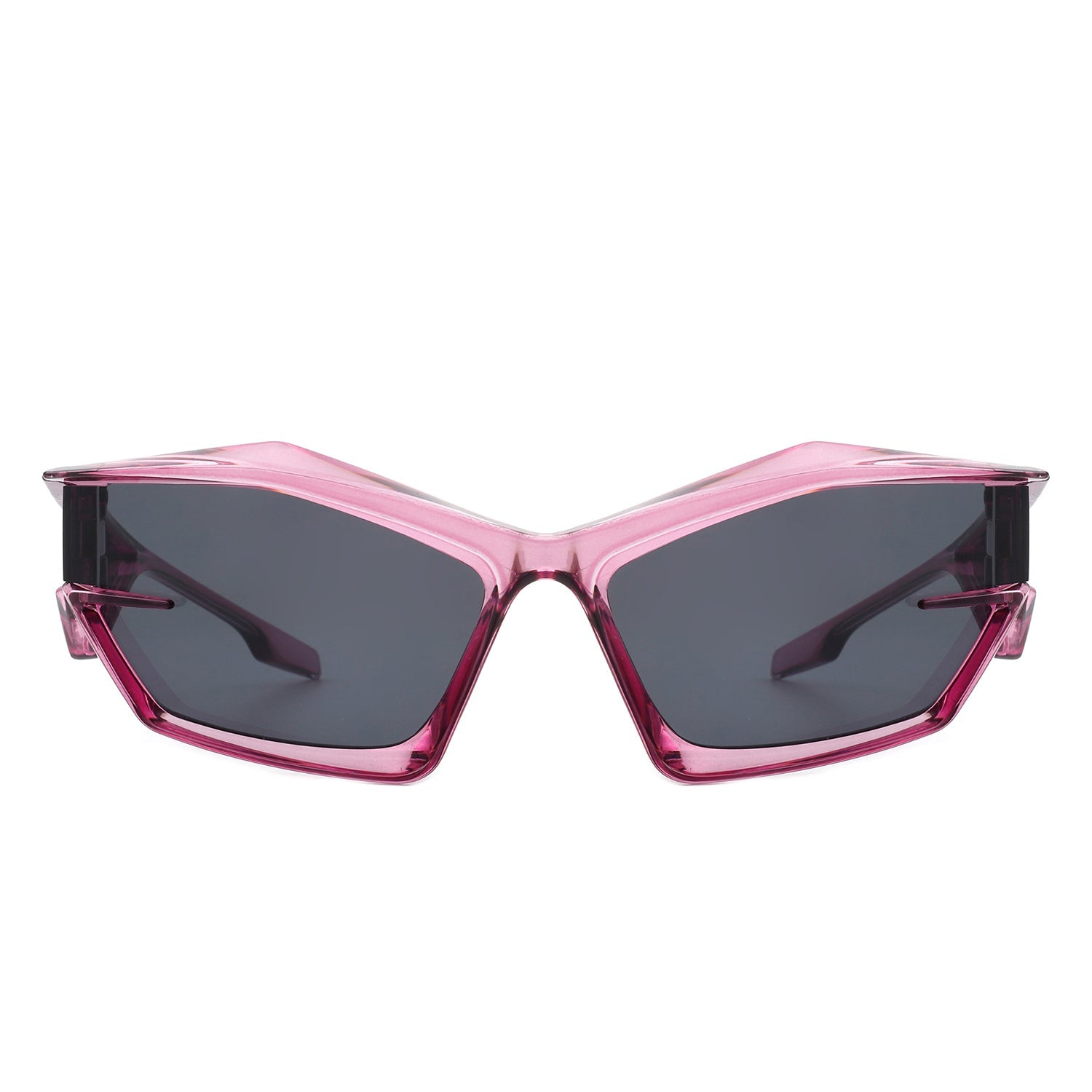 Pollich - Futuristic Rectangle Geometric Chunky Square Fashion Sunglasses