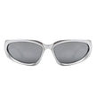 Starfall - Sporty Rectangle Oval Y2K Wrap Around Unisex Fashion Sunglasses