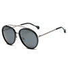 FARMINDALE | Polarized Circle Round Brow-Bar Fashion Sunglasses