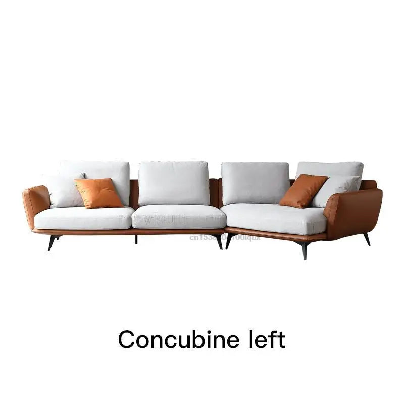 High-End Curved Italian Sofa