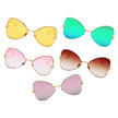 LINDSAY | Women Oversized Rounded Butterfly Fashion Sunglasses