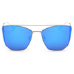 DORSET - Oversize Polygon Mirrored Lens Cat Eye Sunglasses