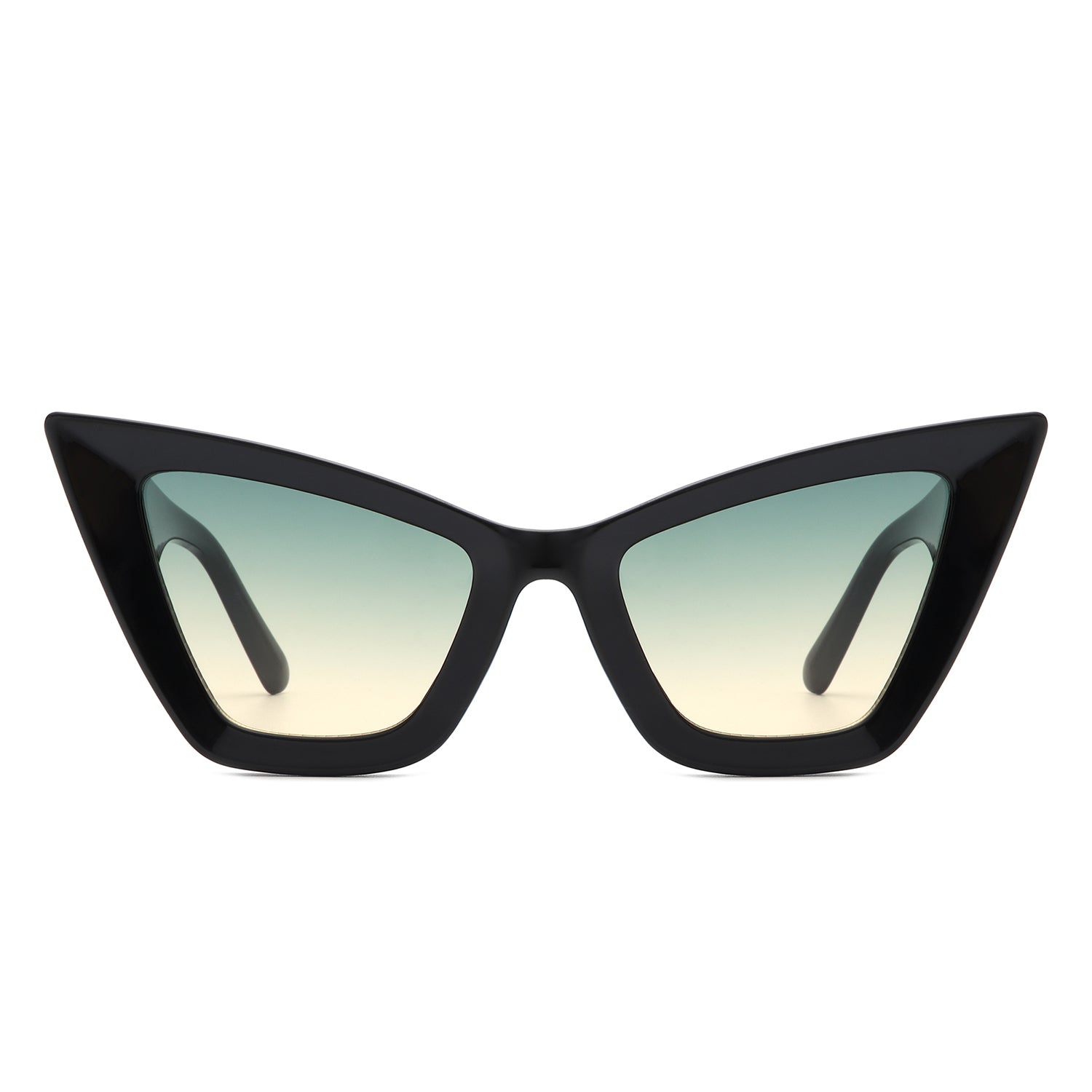 Stardaze - Lunettes de soleil carrées rétro tendance œil de chat pointues