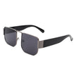 Diamonde - Square Retro Flat Top Tinted Vintage Fashion Sunglasses