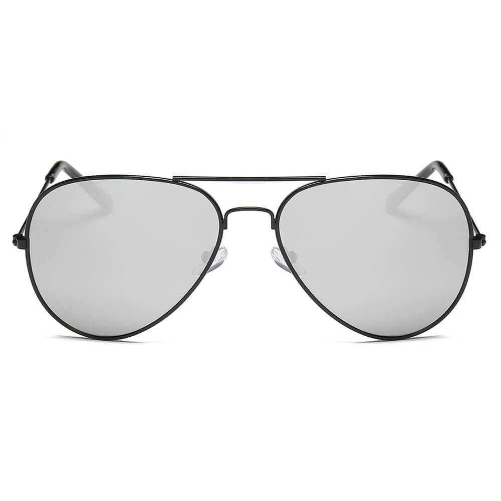 AARUS | Unisex Classic Metal Teardrop Aviator Shades Sunglasses