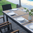 Teak Aluminum Outdoor Dining Set