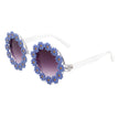 Ysabelia - Round Daisy Flower Shape Circle Party Floral Women Sunglasses