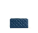 Uptown Quilted - Navy Zipper Wallet