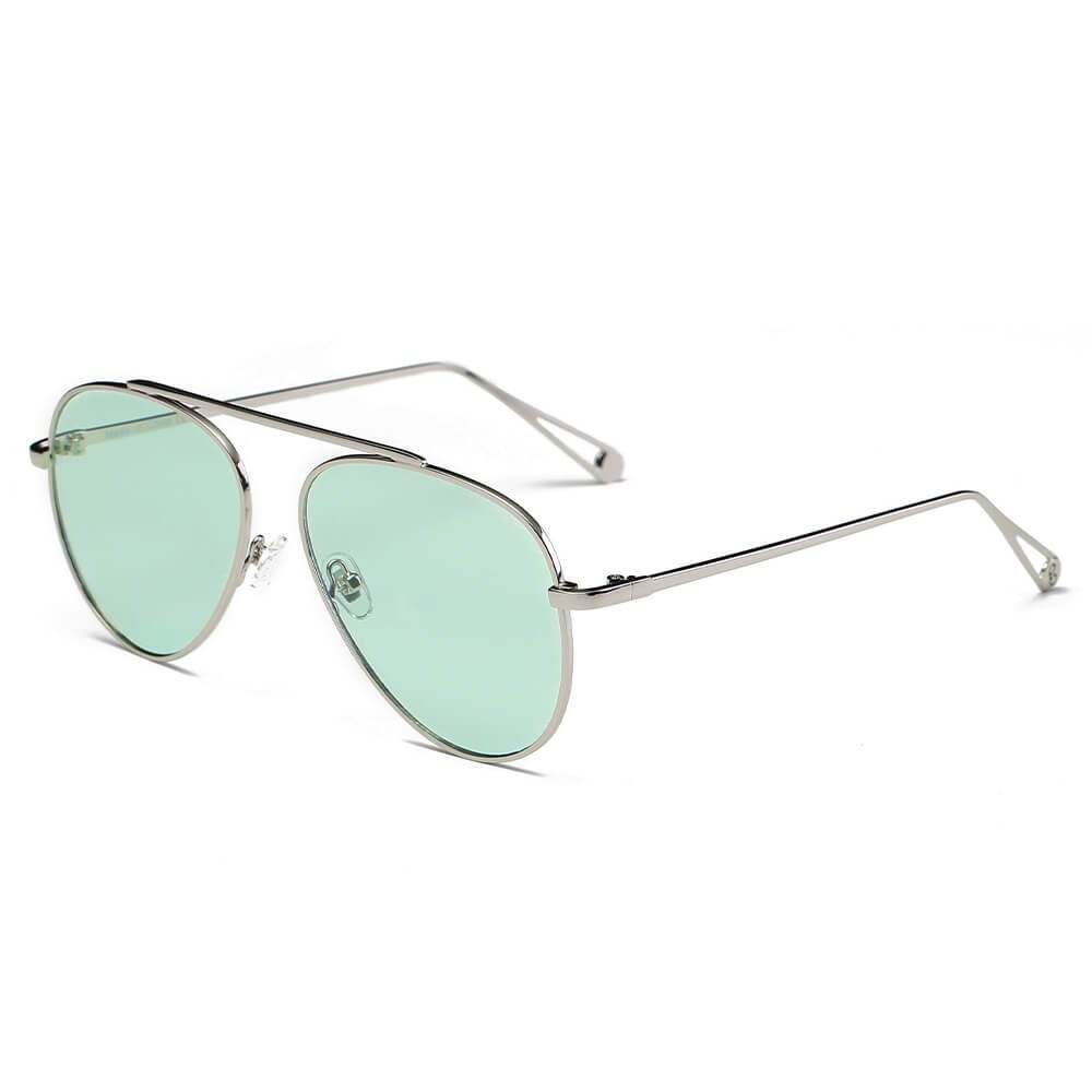 HIDALGO | Metal Oversize Tinted Lens Aviator Sunglasses