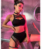 4-Pieces Lingerie Fish Net Set