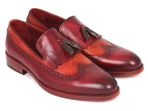 Paul Parkman Kiltie Tassel Loafer Tabac & Bordeaux (ID#KT64CB)