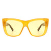 Windborn - Women Retro Square Tinted Cat Eye Fashion Sunglasses