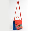 SIMONE - Red Print Vegan Leather Handbag