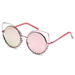 Holland - Pearl-Studded Cut-Out Cat Eye Princess Sunglasses