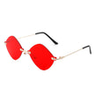 Bluewave - Rimless Retro Round Geometric Frameless Tinted Fashion Sunglasses