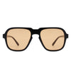 Nightime - Retro Square Fashion Aviator Vintage Style Tinted Sunglasses