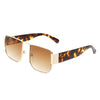 Diamonde - Square Retro Flat Top Tinted Vintage Fashion Sunglasses