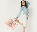 RUTH - Light Pink Vegan Canvas Tote