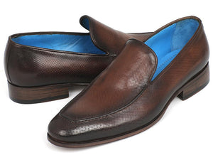 Paul Parkman Mocassins en cuir perforé Marron (ID#874-BRW)