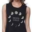 Moon Child Womens Black Crop Top