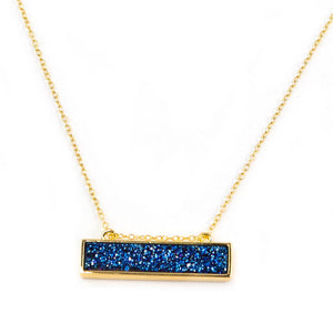 Bethany Druzy Bar Necklace