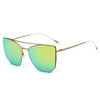 DORSET - Oversize Polygon Mirrored Lens Cat Eye Sunglasses