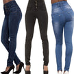 Pantalon en jean crayon extensible en denim