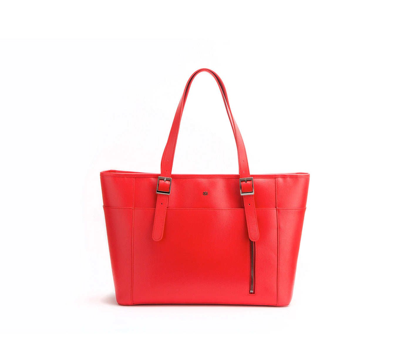 Miley - Sac pour ordinateur portable en cuir végétalien rouge