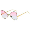 LINDSAY | Women Oversized Rounded Butterfly Fashion Sunglasses