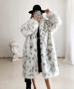 Winter Leopard Print Faux Fur Coats