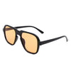 Nightime - Retro Square Fashion Aviator Vintage Style Tinted Sunglasses