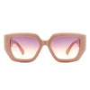 Solstice - Retro Women Geometric Tinted Cat Eye Fashion Sunglasses