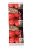 Red Flower Print Scarf