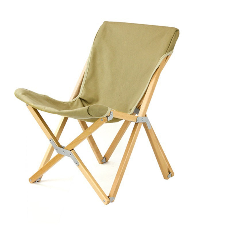 Outdoor Folding Wood Camping Chair