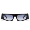 Starisle - Rectangle Chic Oval Lens Chunky Slim Fashion Sunglasses