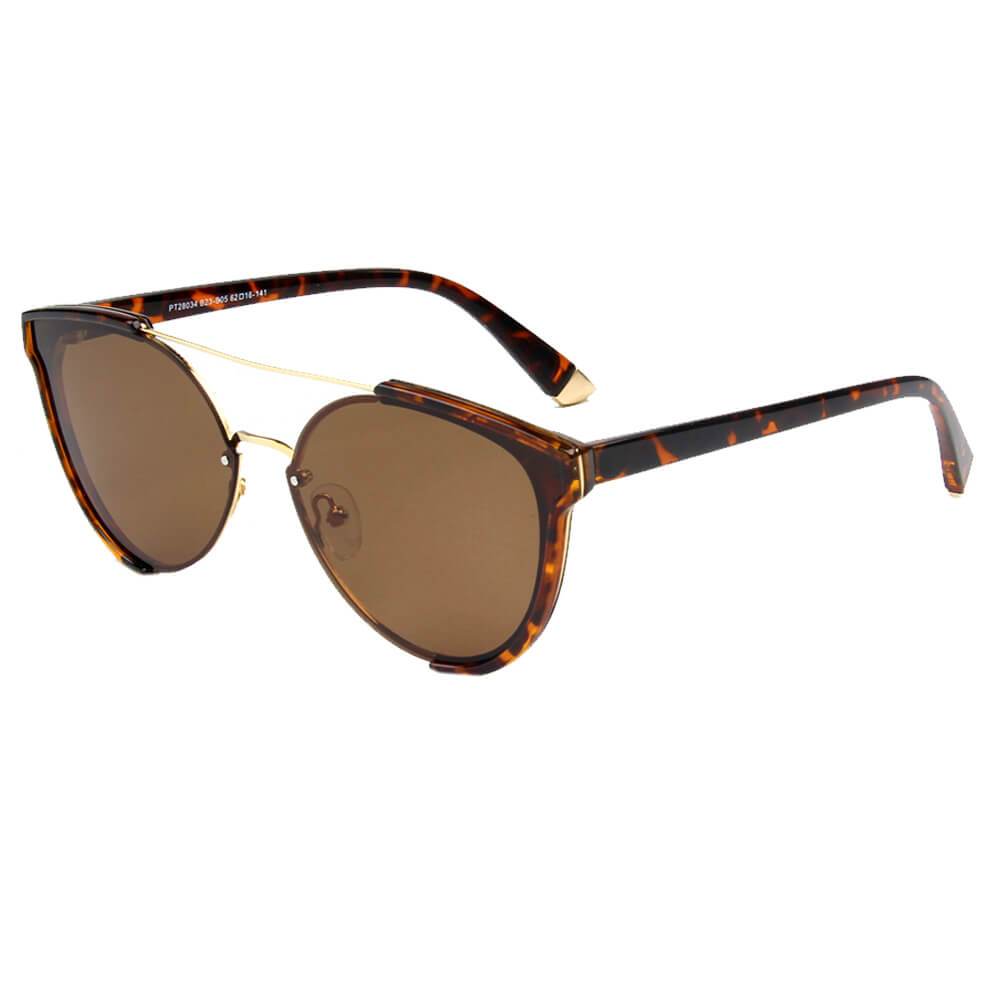 SALZBURG | Women Polarized Round Cat Eye Sunglasses