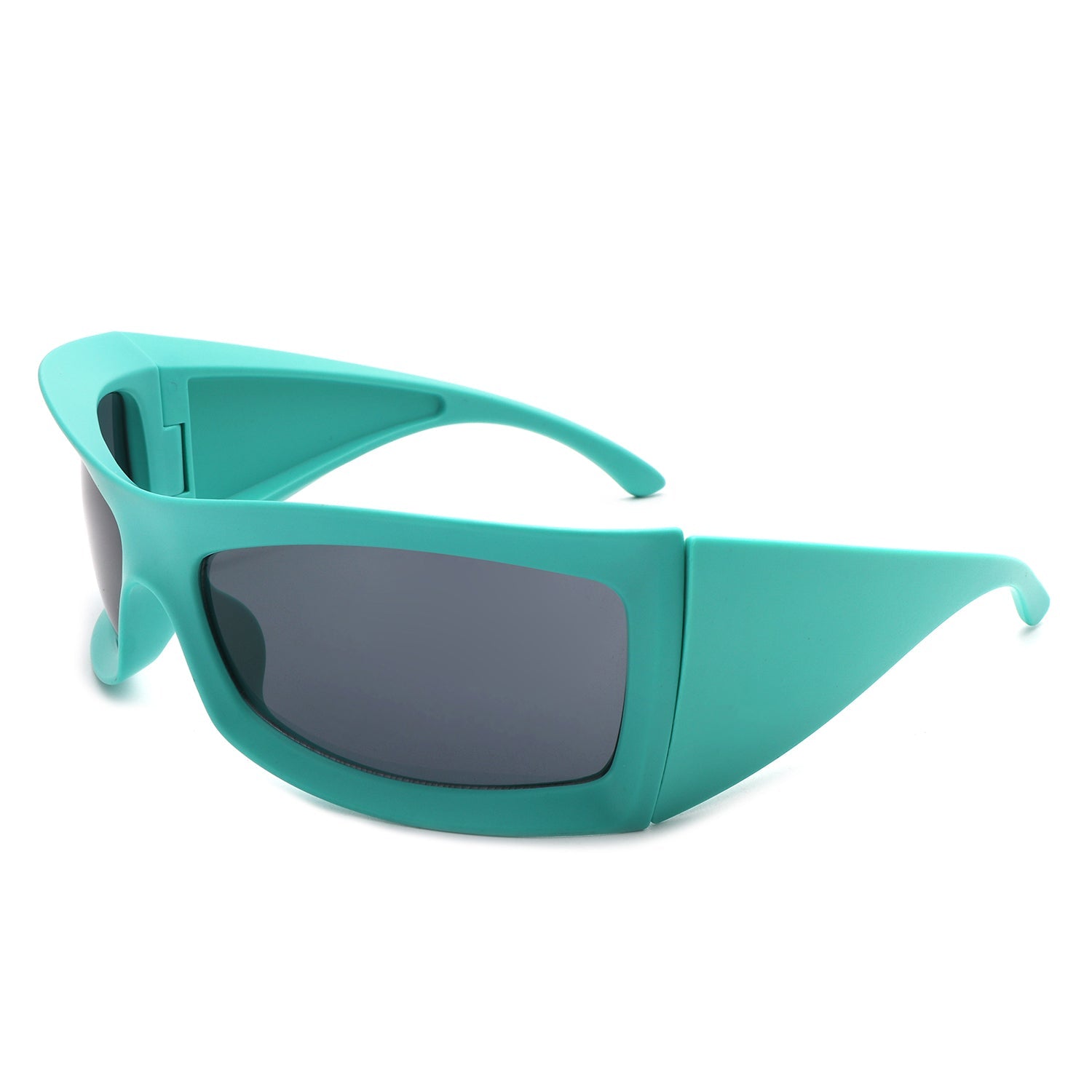 Skytalon - Lunettes de soleil carrées rétro épaisses enveloppantes