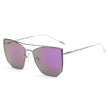 DORSET - Oversize Polygon Mirrored Lens Cat Eye Sunglasses