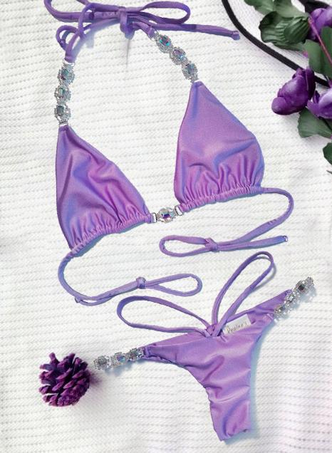 Shanel Triangle Top & Tango Bottom - Purple