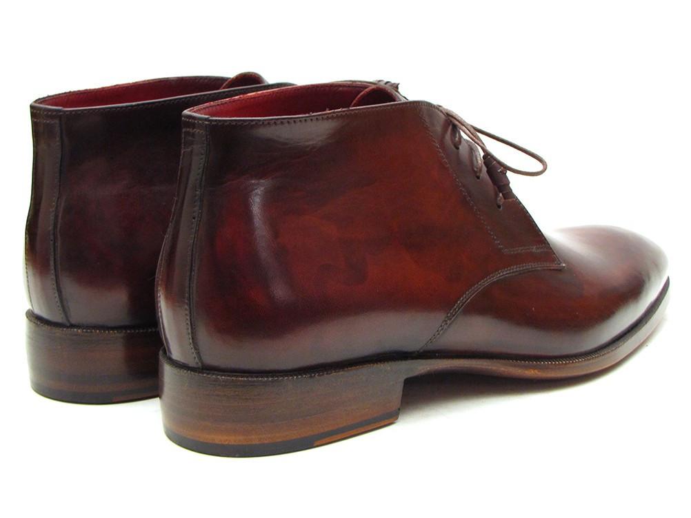 Bottes Chukka Paul Parkman pour hommes marron et bordeaux (ID#CK43E8)