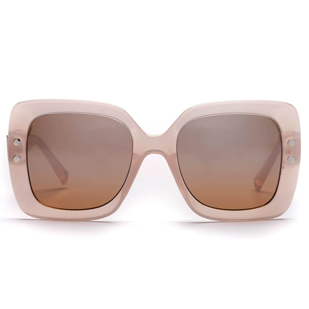 Katy - Lunettes de soleil carrées à dessus plat pour femme