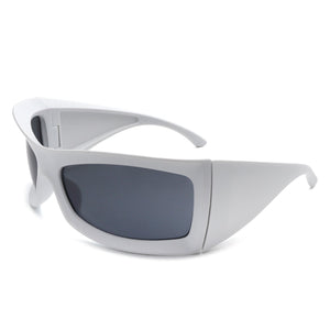 Skytalon - Square Retro Chunky Wrap Around Sunglasses